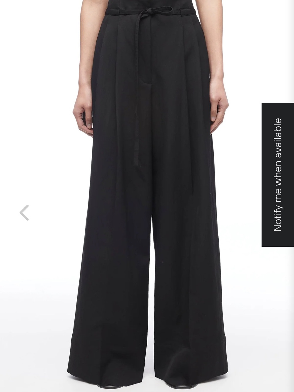 3.1 Phillip Lim Wide-Leg High-Waist Black Trousers